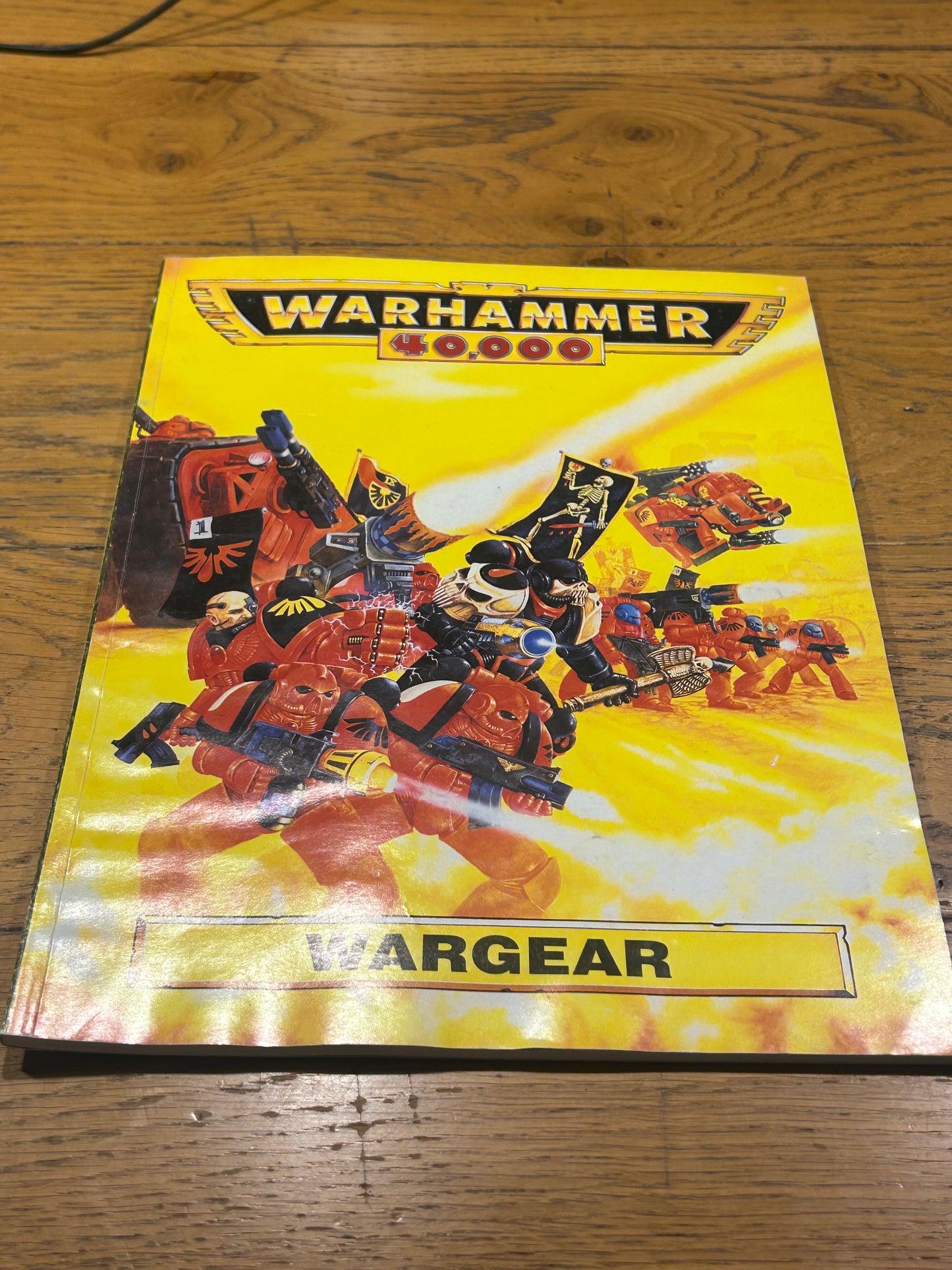 Vintage Warhammer 40,000, Wargear Supplement, Games Workshop,  1993 2nd Edition (has some rippling from being somewhere humid)