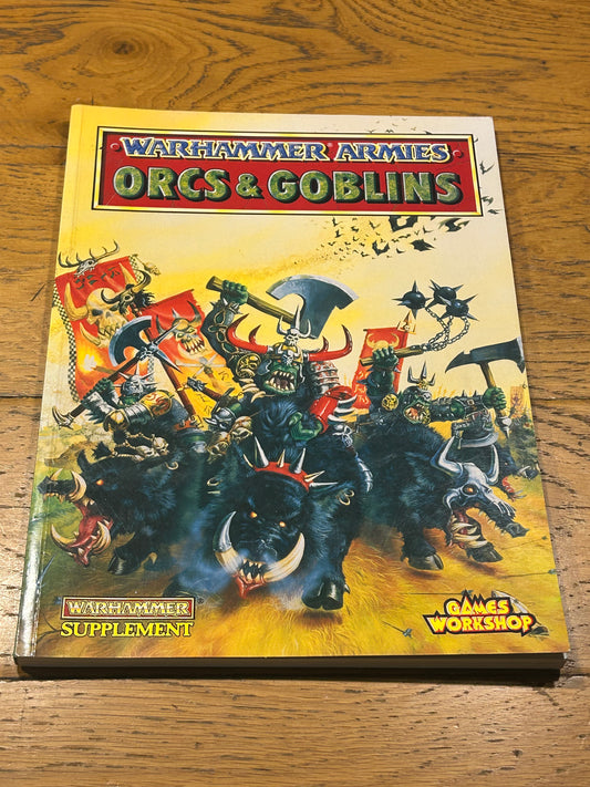 Orcs And Goblins Armies Book Warhammer Fantasy Battle 4th edition (only mild wear)
