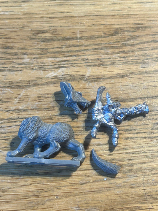Warhammer Marauder Goblin Wolf Rider Musician Command Metal Plastic Classic OOP