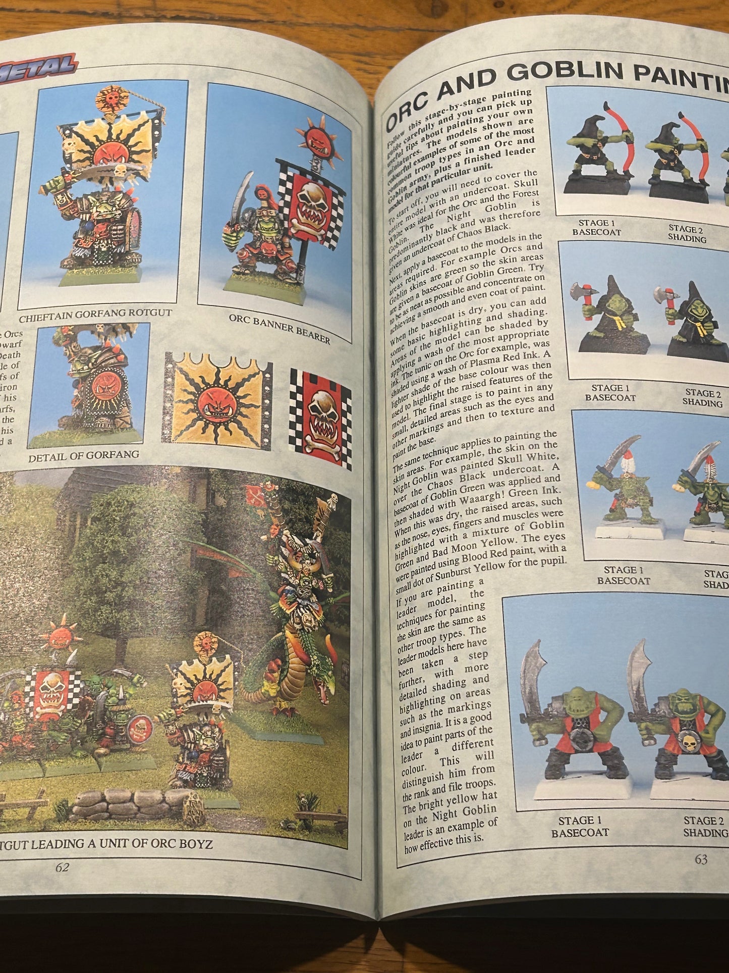 Orcs And Goblins Armies Book Warhammer Fantasy Battle 4th edition (mostly moderate weat with creasing and bending, but with some heavy wear on part of the outer spine)
