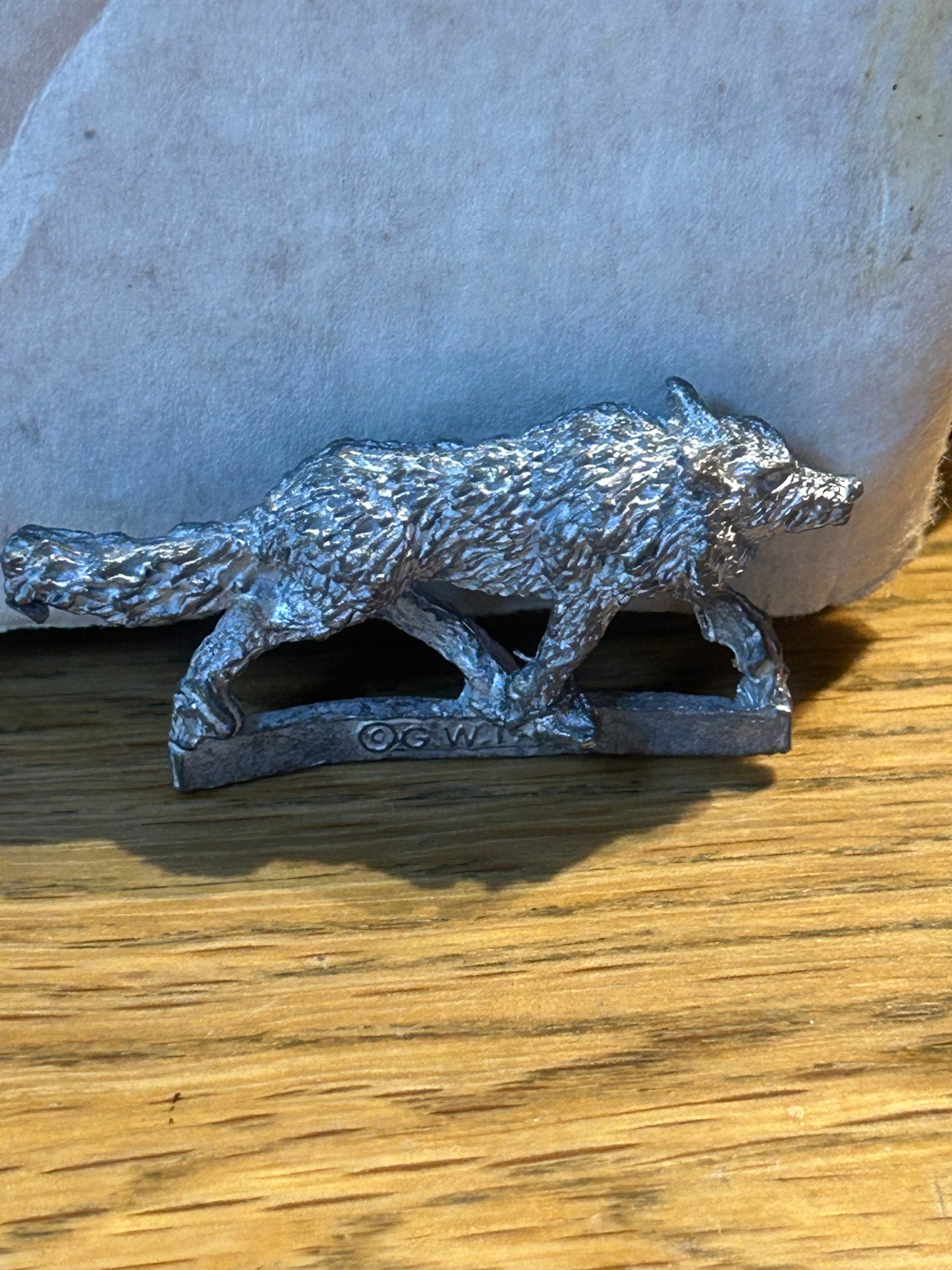 Warhammer fantasy goblin wild riders wolf growler (tab has some bending but would fit in a base easily)