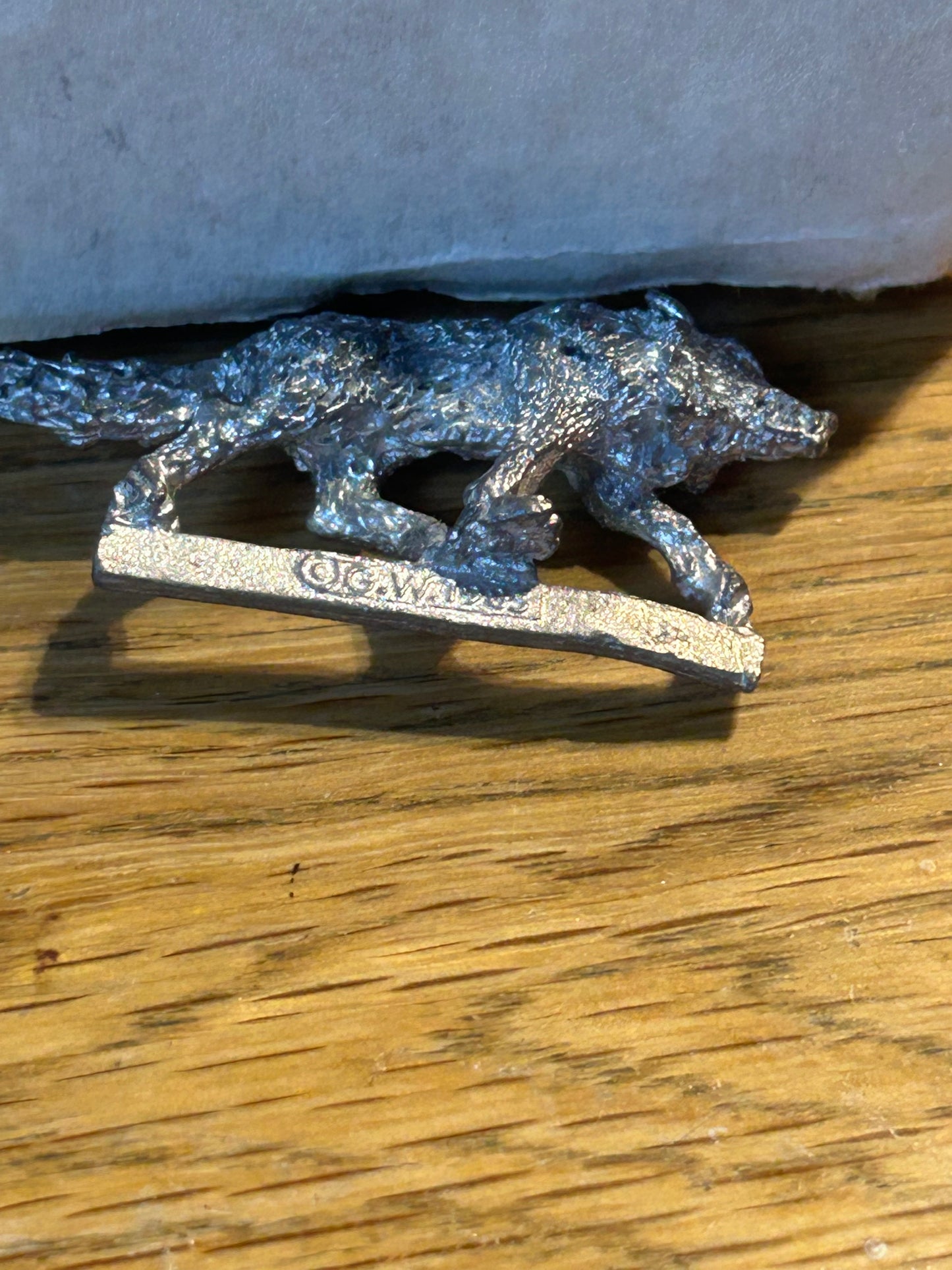 Warhammer fantasy goblin wild riders wolf growler (tab has some bending but would fit in a base easily)