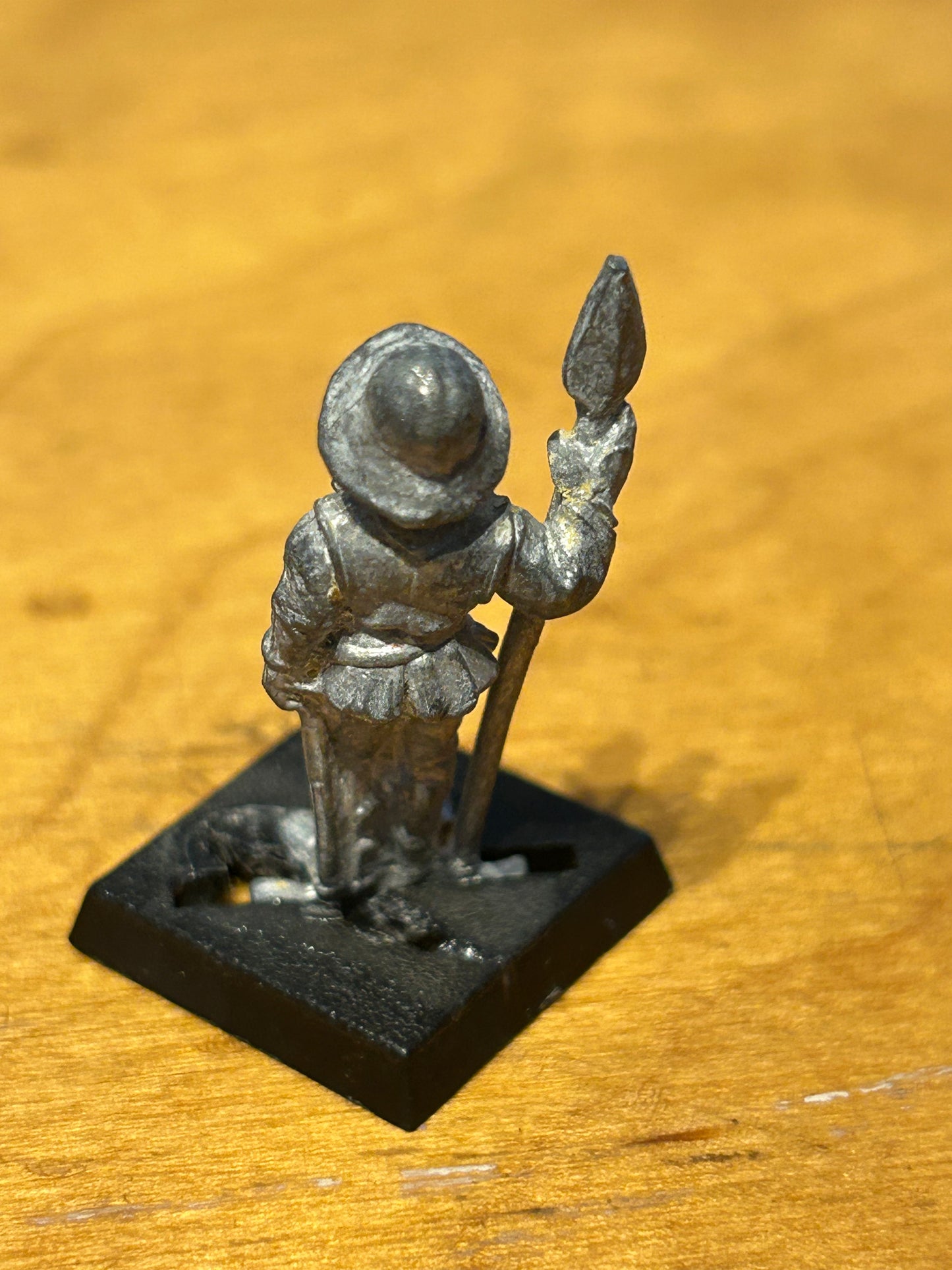 Games Workshop Citadel F4 Men at Arms Edmund Bretonnian Metal Spear Spearman