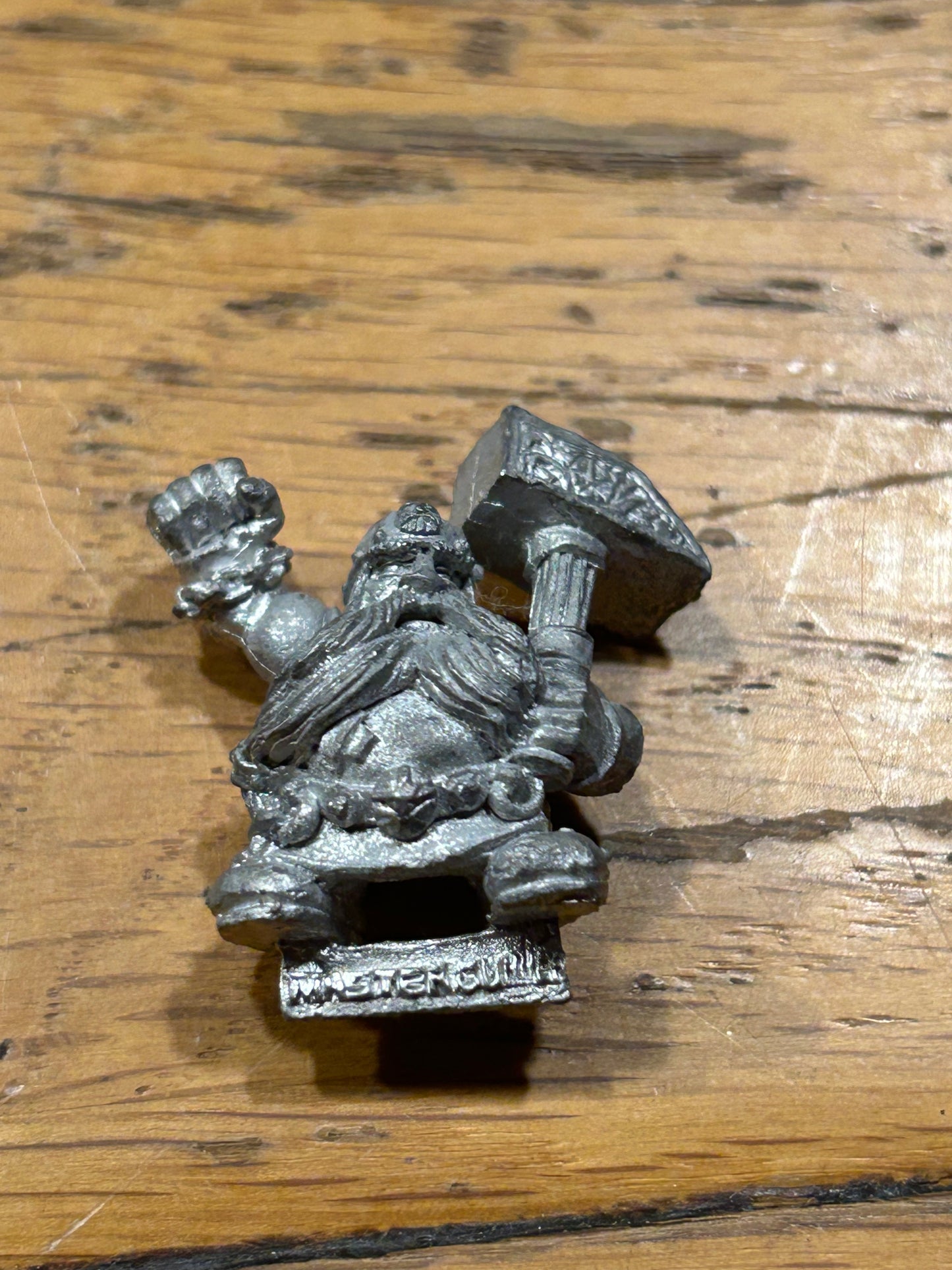 Warhammer Dwarf Flame Cannon Crew Master Gunner Metal Dwarves  1993 OOP