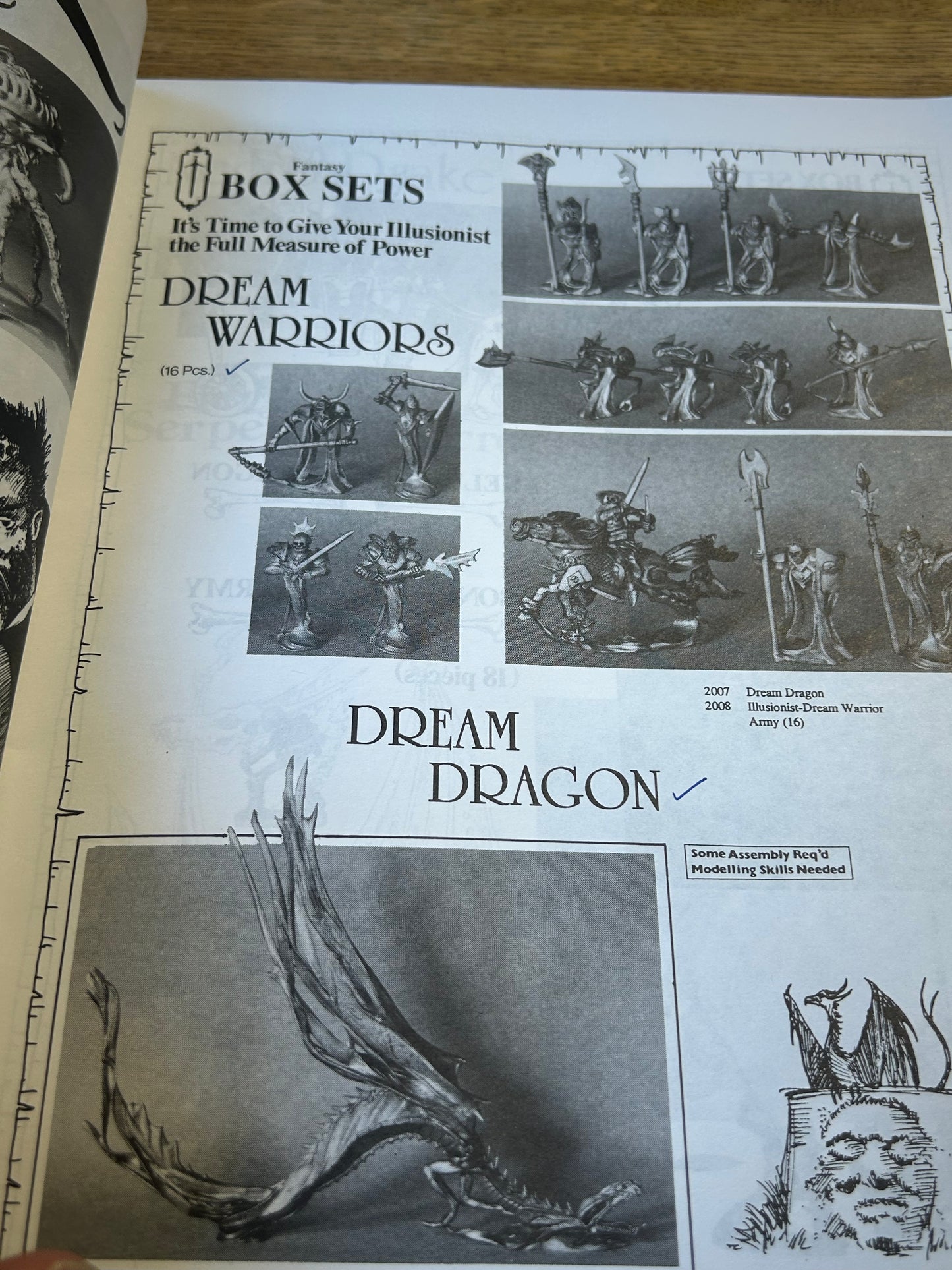 RAFM 1994 CATALOGUE, has wear, missing tiny bit of back cover and some pen marks inside