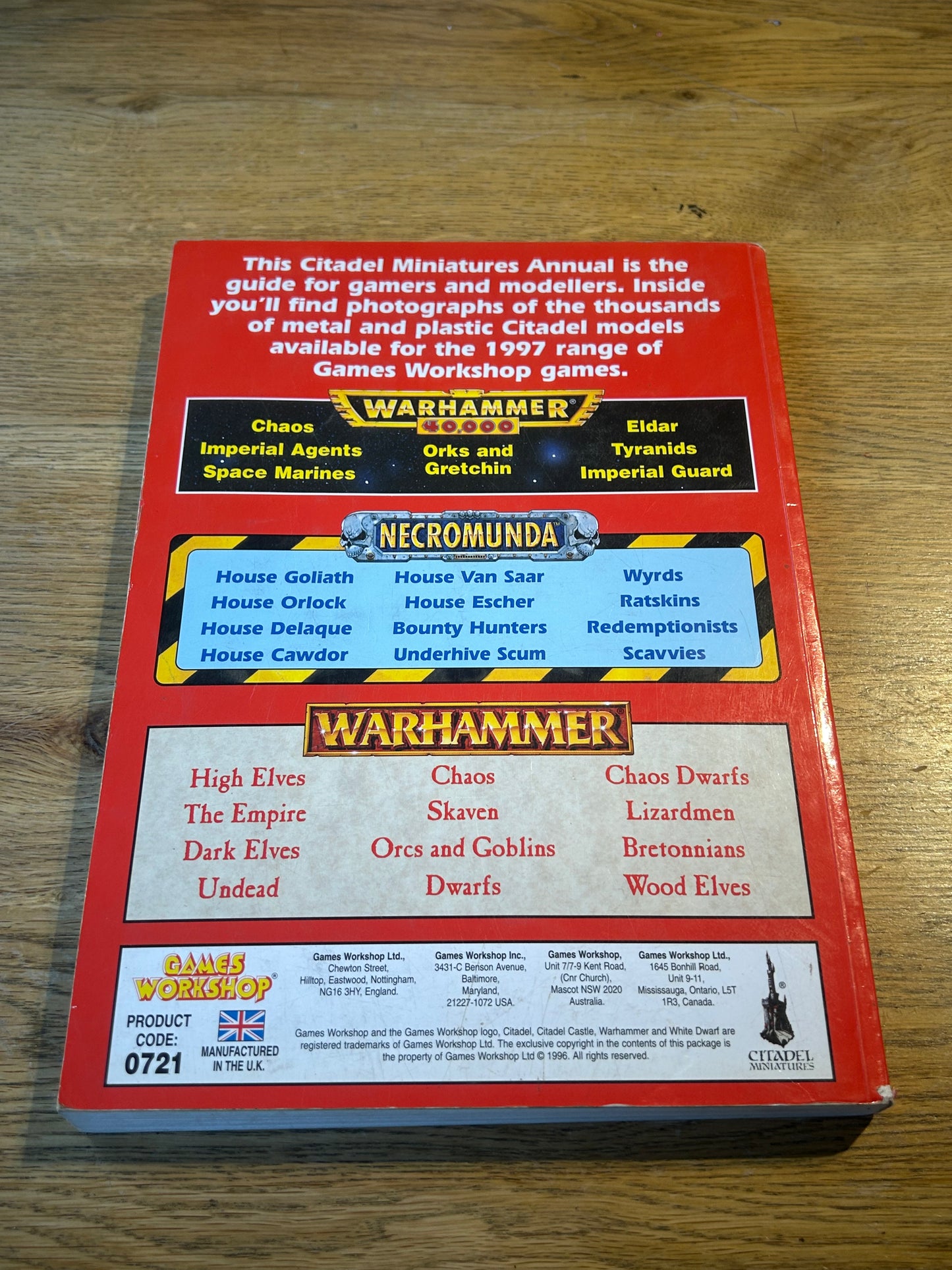 citadel miniatures 1997 annual