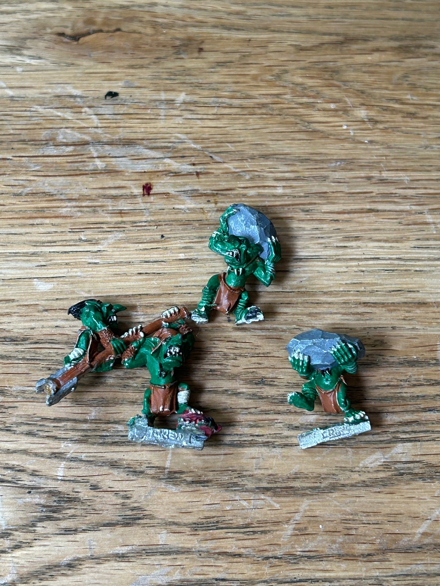 Warhammer fantasy goblin crewmen x3