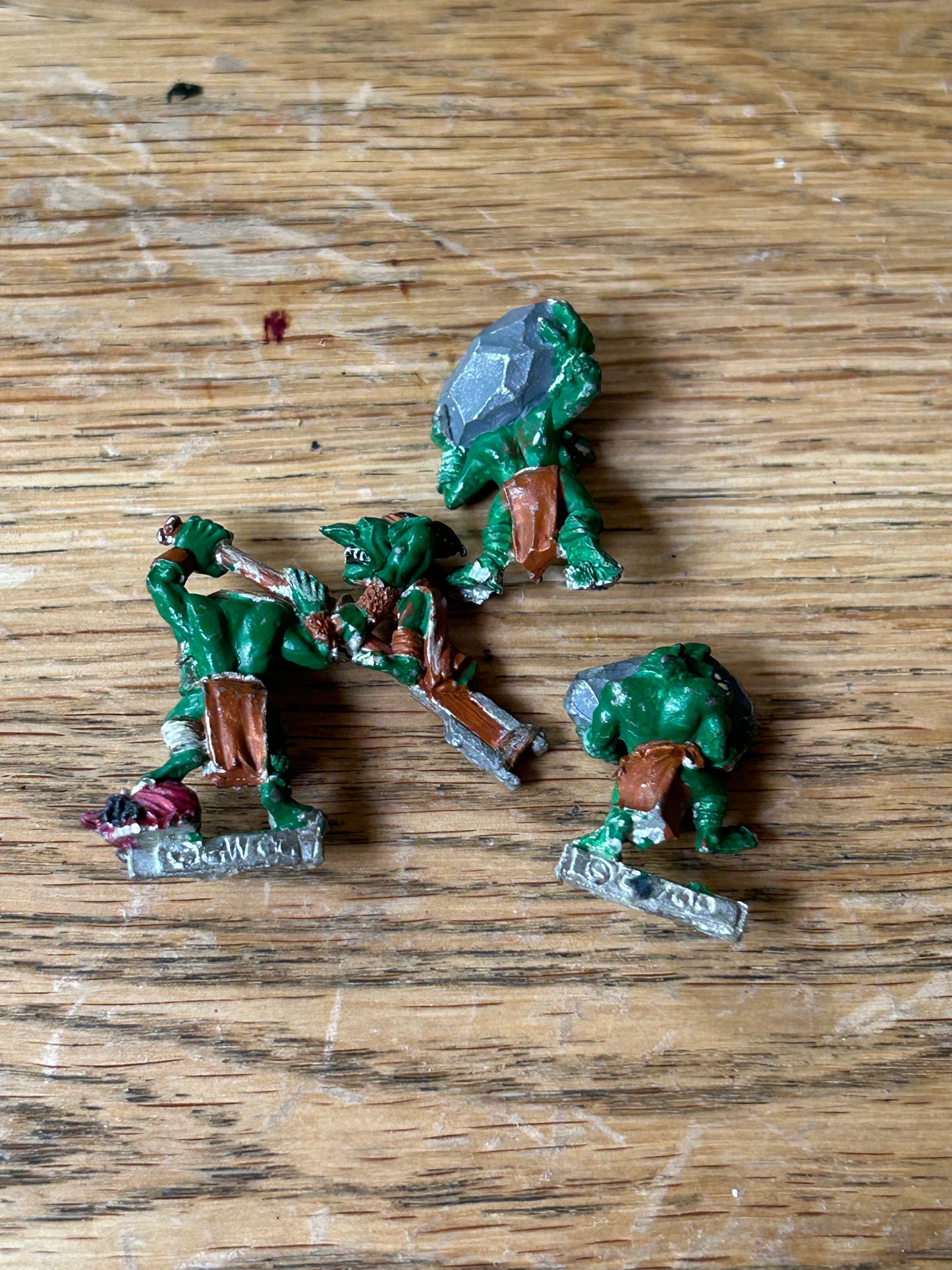 Warhammer fantasy goblin crewmen x3