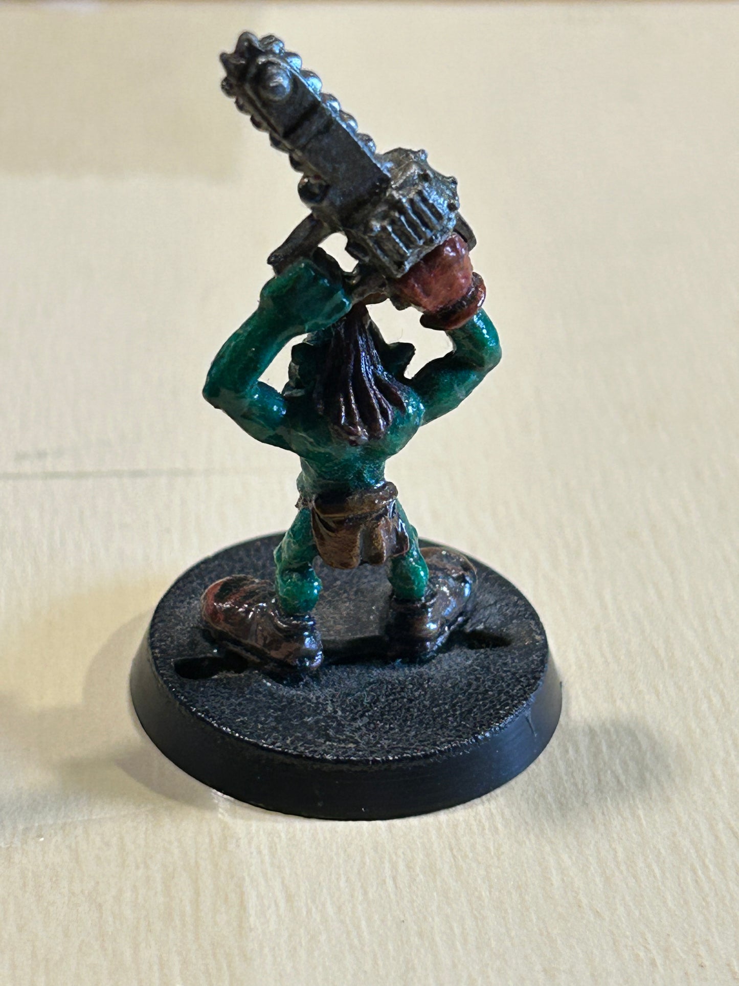 Games Workshop Bloodbowl Goblin Chainsaw Wielding Loony 1988 Goblins BB103