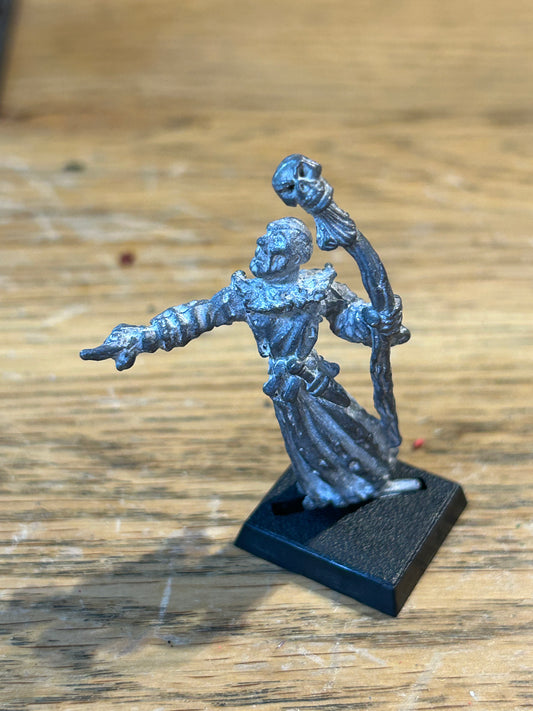 Undead Morbius the Liche War Machine Chariot Metal Citadel Skeleton 80s (has been stripped)