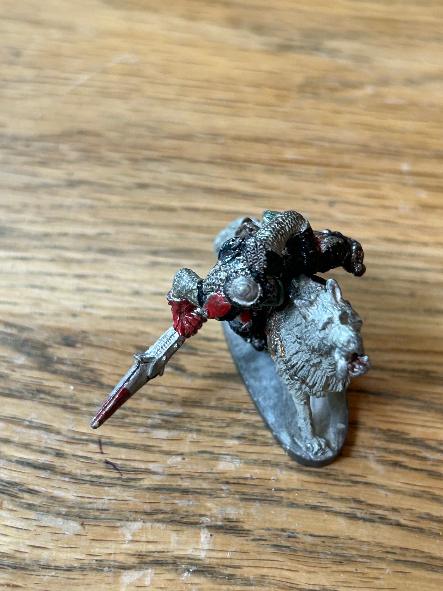 ORC WOLF & RIDER -- M15 CHRONICLE - 1986 - CITADEL WARHAMMER fantasy