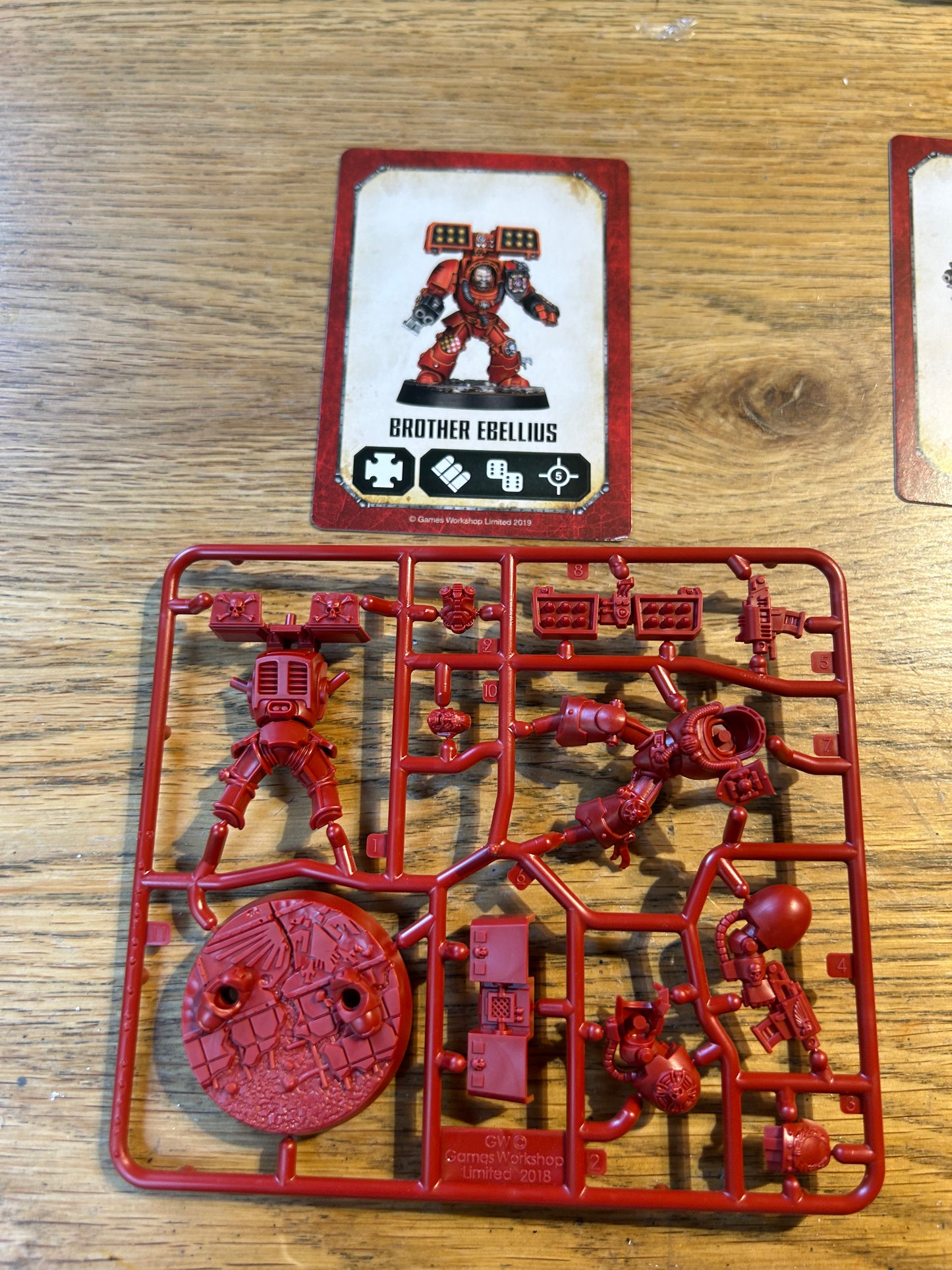 40k Sprue - Space Marine Heroes (Blood Angels Terminator Squad) Brother Ebellius