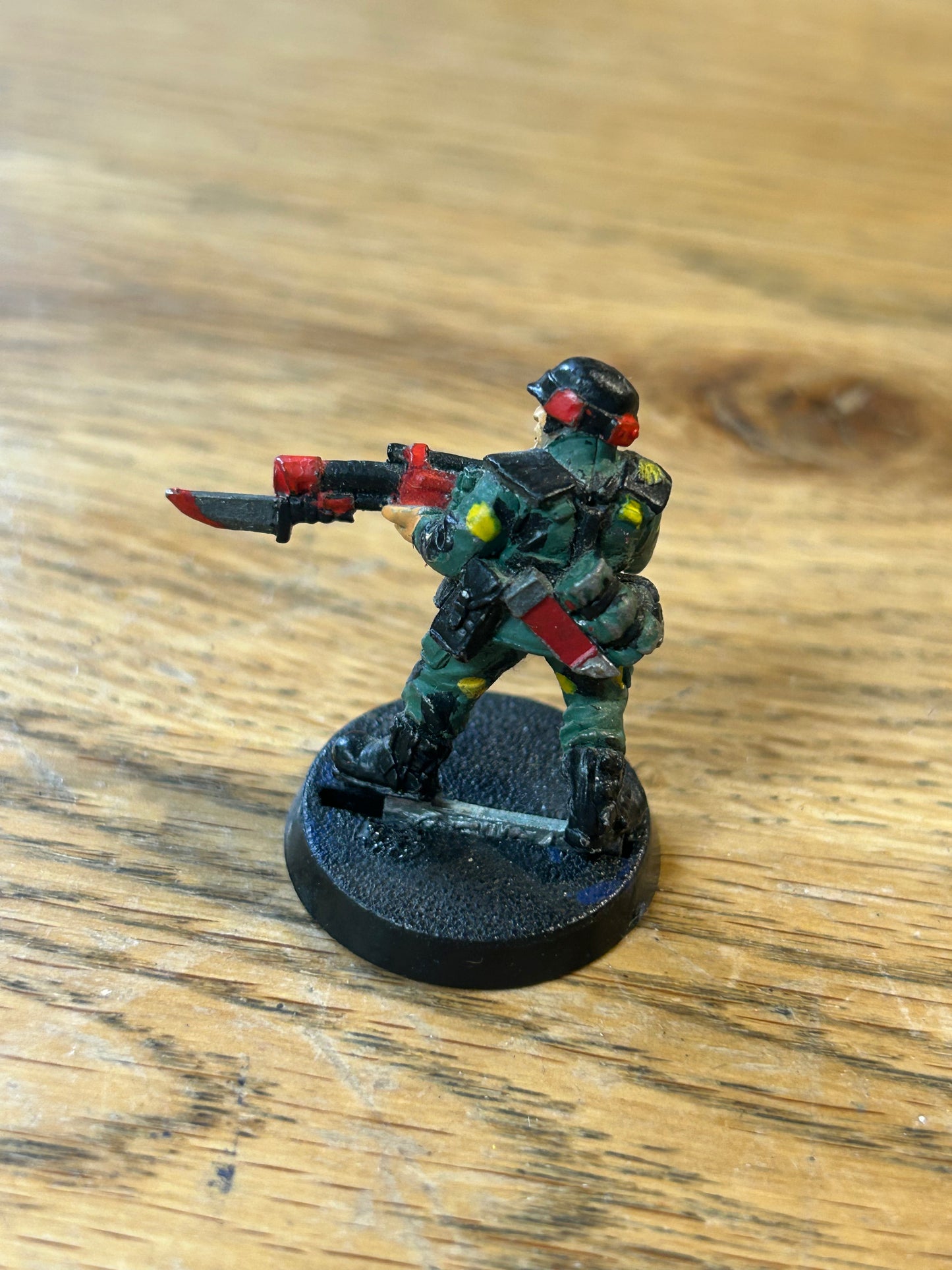 The Warhammer 40k imperial guard cadian trooper