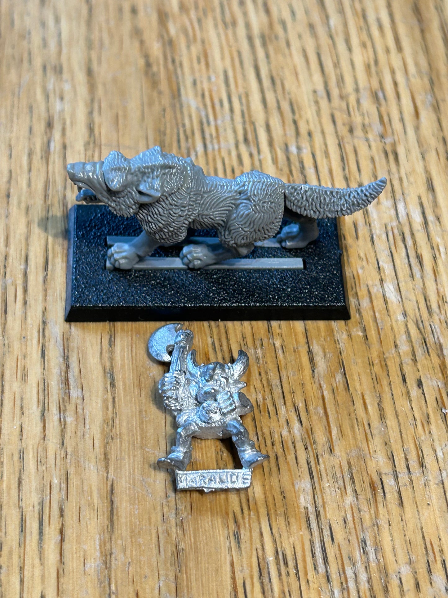 Warhammer fantasy marauder miniatures goblin wolf rider with axe