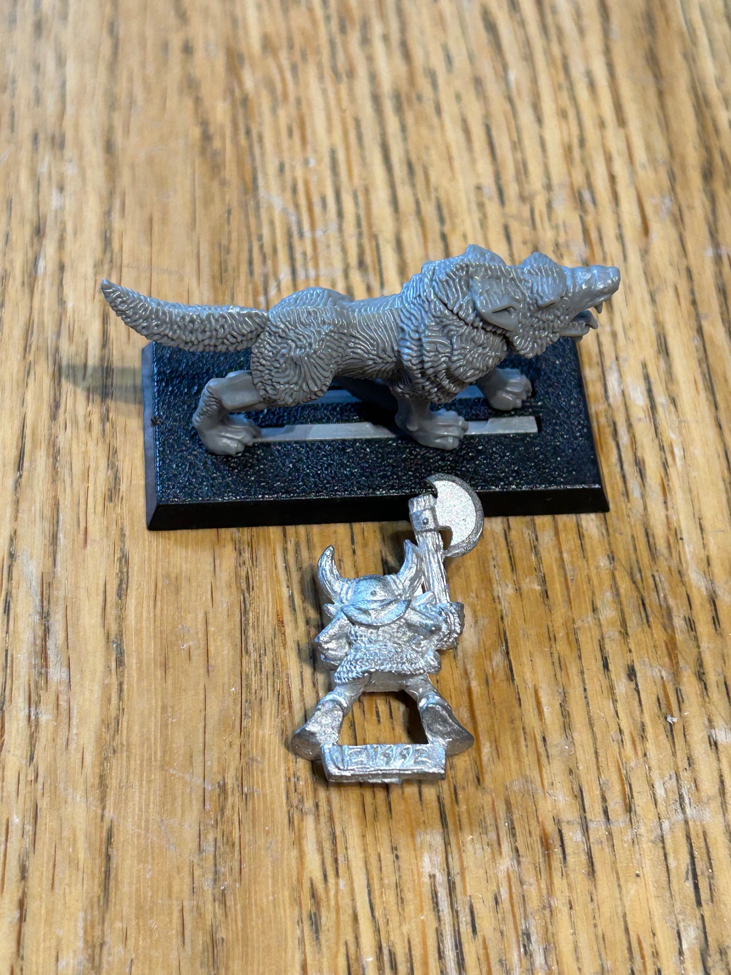Warhammer fantasy marauder miniatures goblin wolf rider with axe