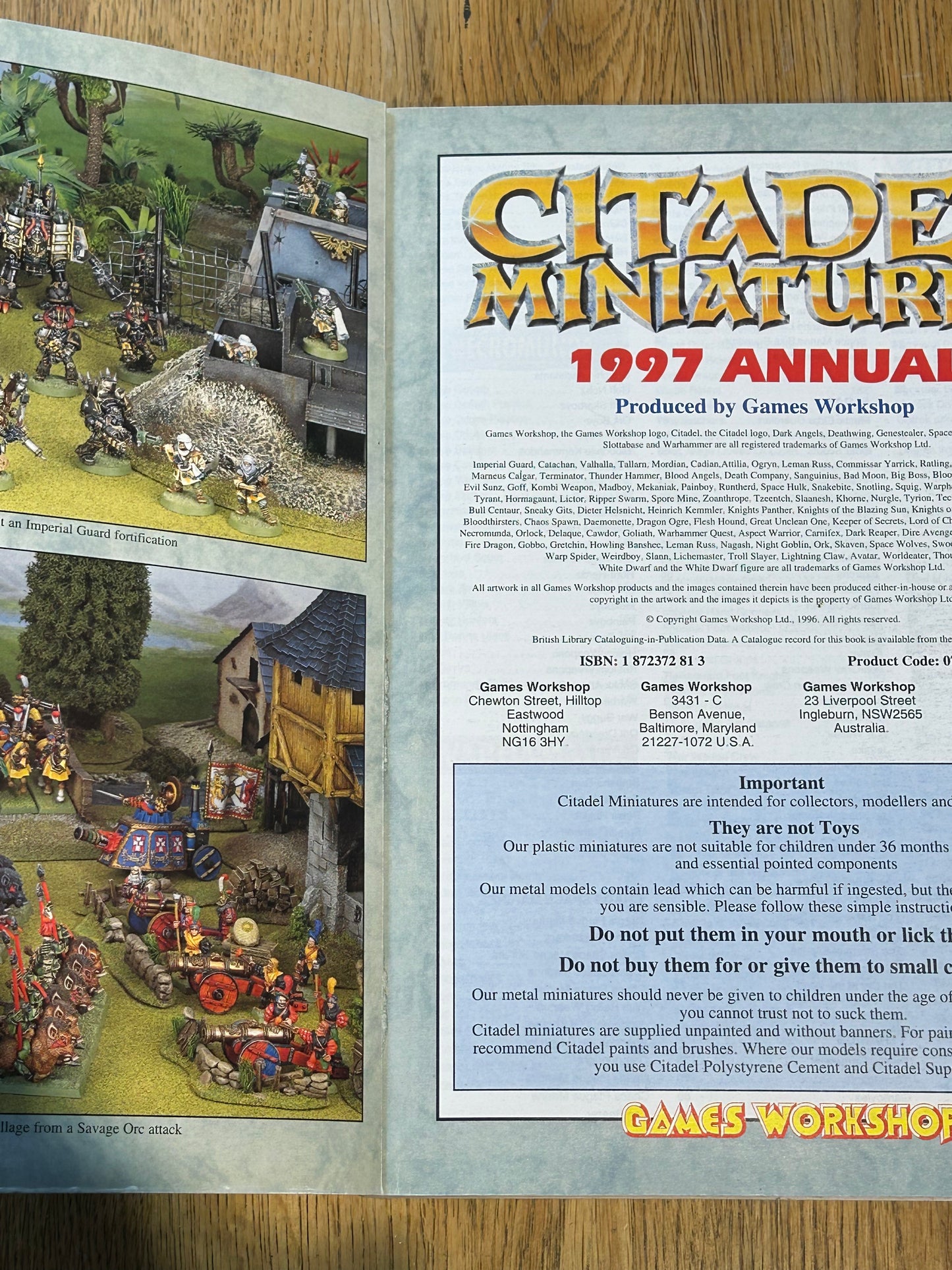 citadel miniatures 1997 annual