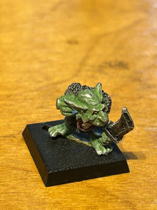 Warhammer fantasy Kev Adams goblin with sword