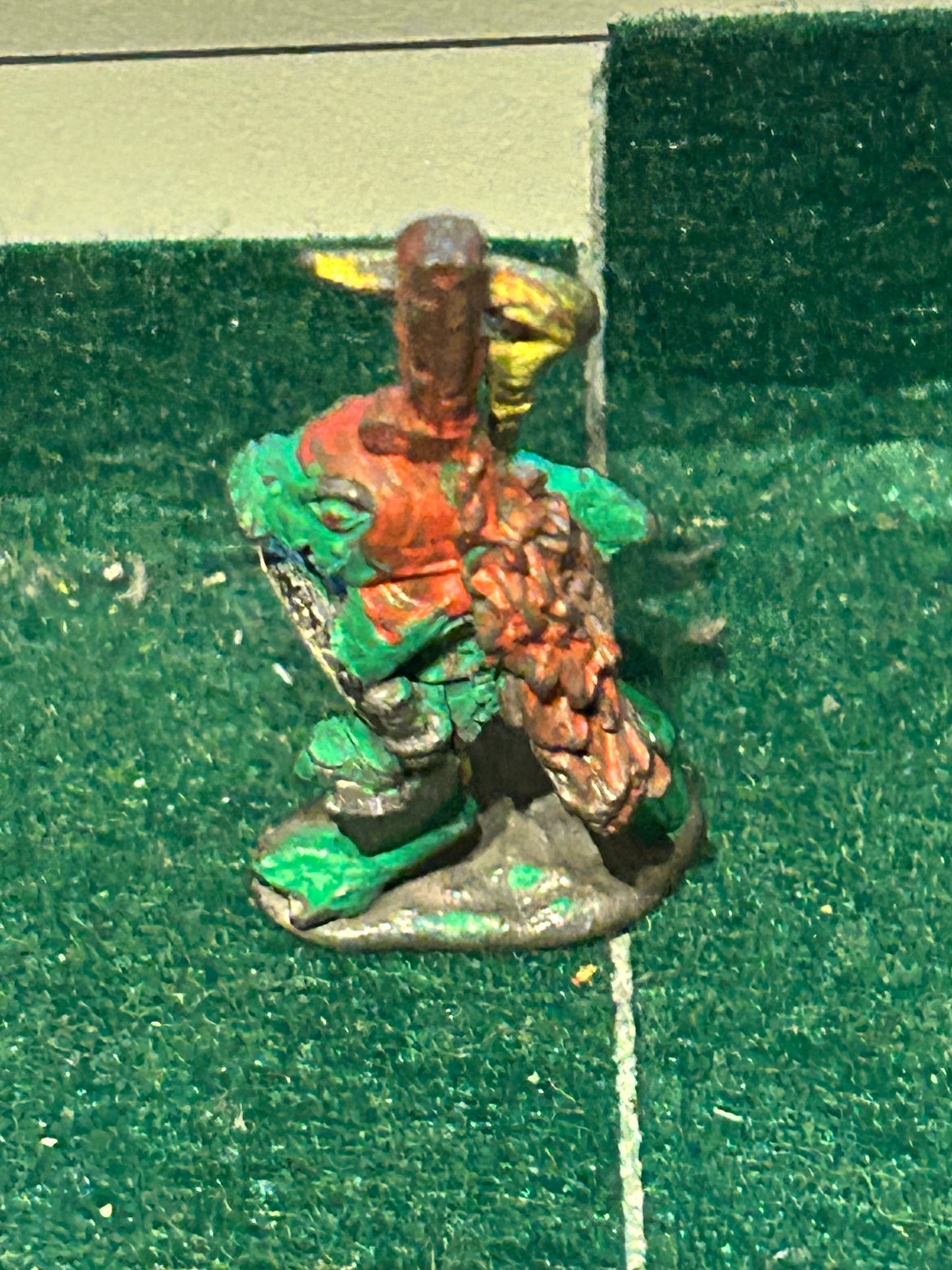 Citadel C32 Slann Tribesman with water Scythe Games Workshop Pre Slotta Games Workshop 80s kremlo