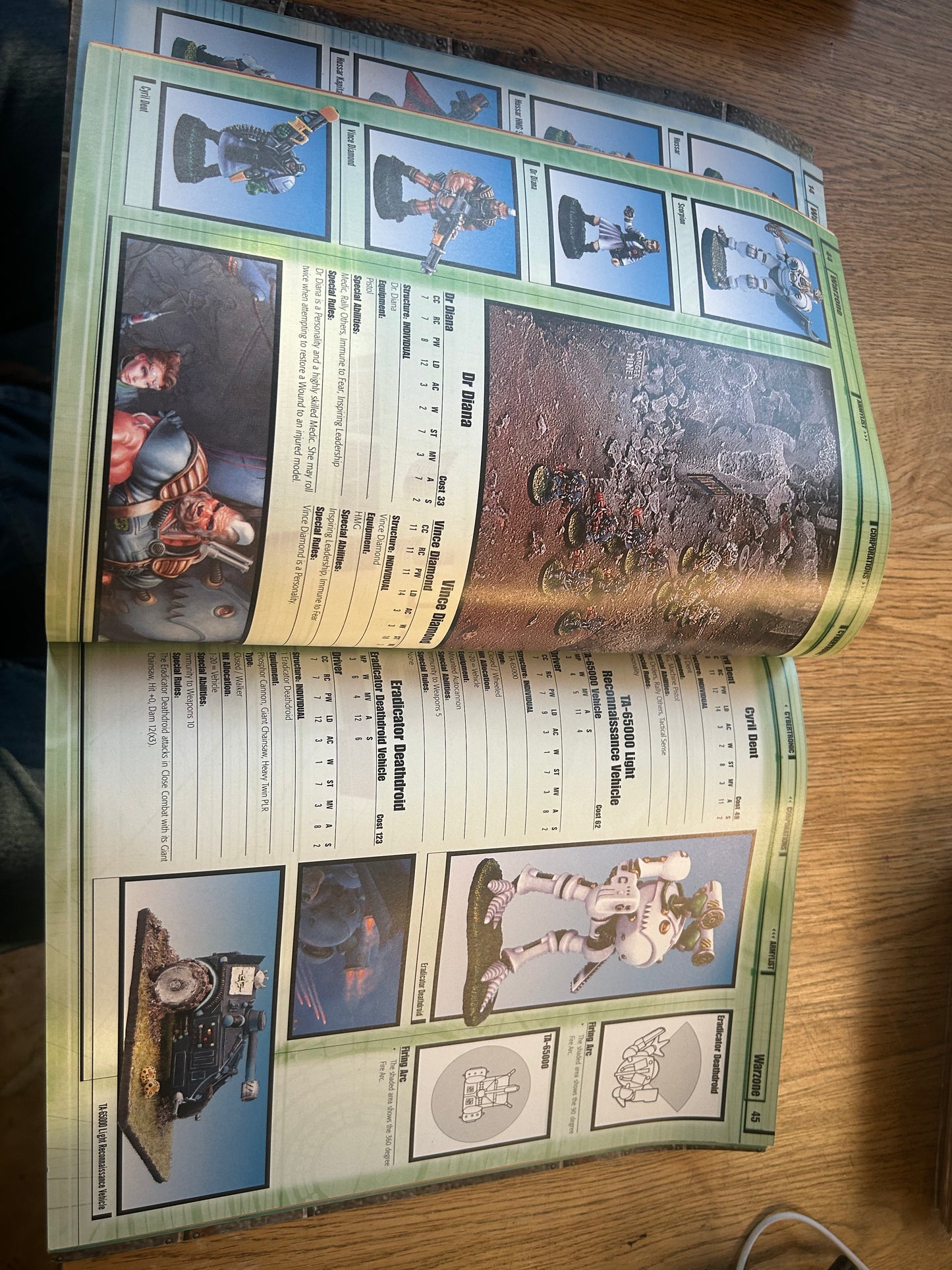 Warzone The Forces Of War - Mutant Chronicles Rulebook - Target Games 
 (has some mild wear and quite a bit of bending)