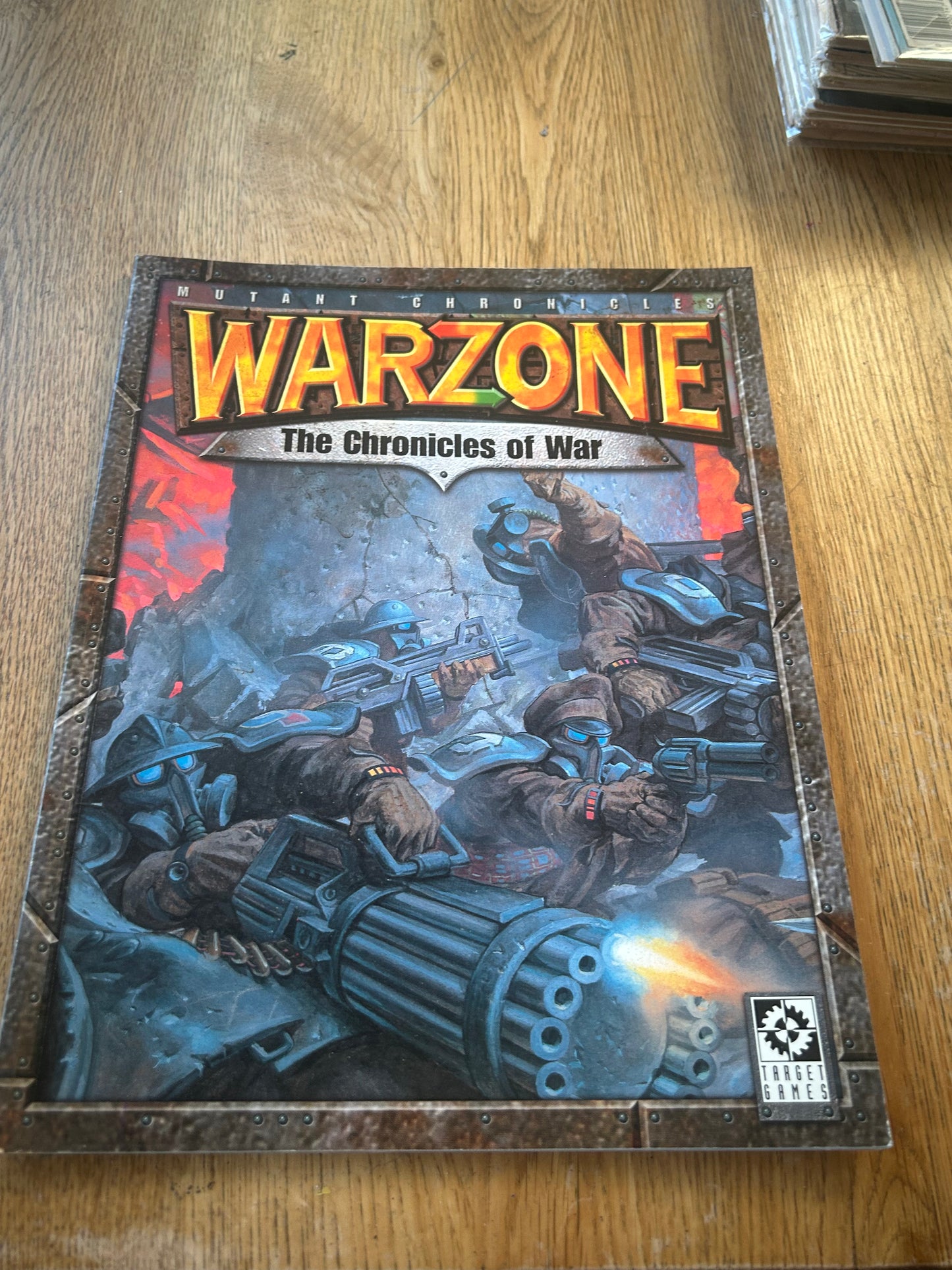 Warzone The Chronicles Of War Rulebook - Mutant Chronicles Target Games
 (has some mild wear)