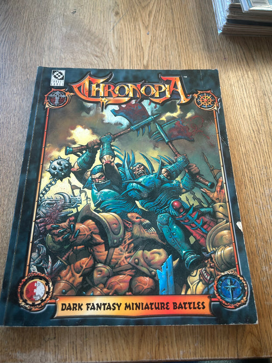 Chronopia Core Rule Book Target Games W/Inserts Dark Fantasy Miniature Battles (has standard wear)