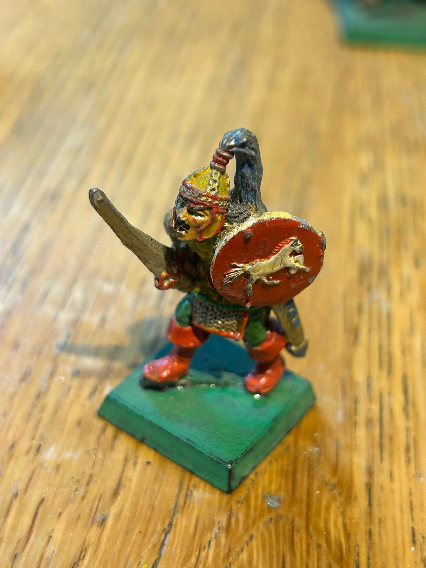 Rohan warrior ME23 Rohirrim with horse shield foot Citadel Miniatures Lord of the Rings Lead Metal