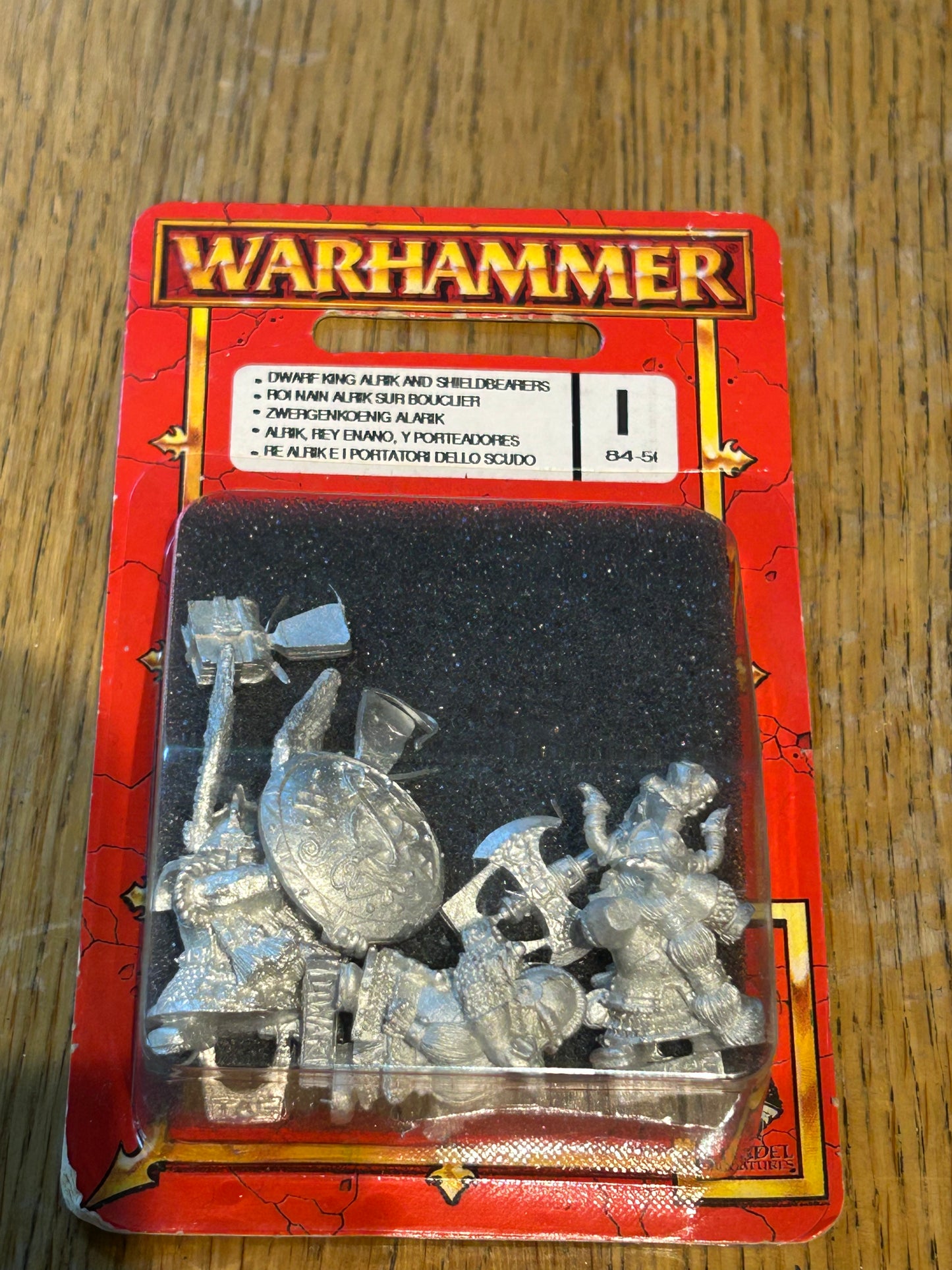 Warhammer Fantasy Dwarf King Alrik And Shield Bearers sealed blister