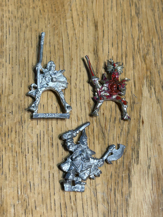 Warhammer fantasy broken dark elf miniatures x3