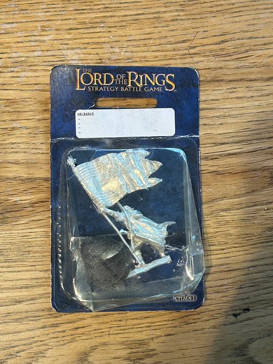 Games Workshop Lord of the Rings Halbarad with Banner Grey Company Metal LoTR GW Sealed blister