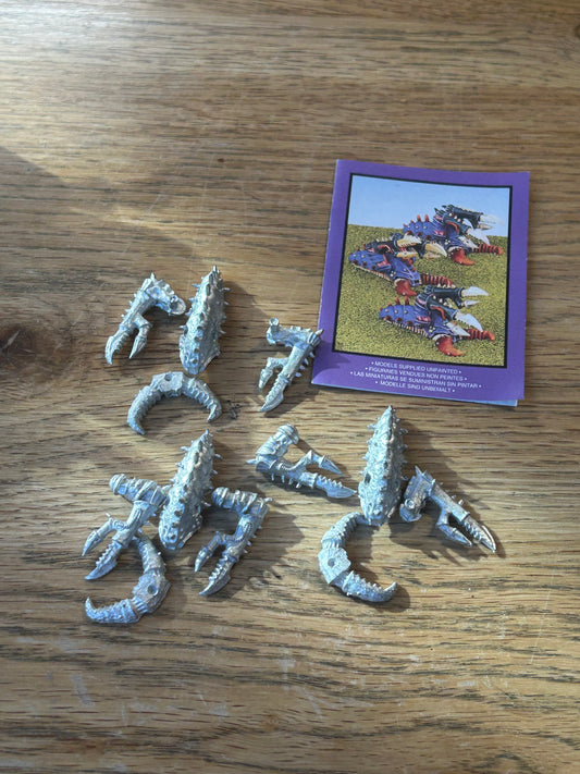 Set of 3 Warhammer Epic Tyranid Haruspex Models 1995 Metal