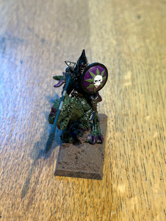 Warhammer fantasy dark elf cold one knight