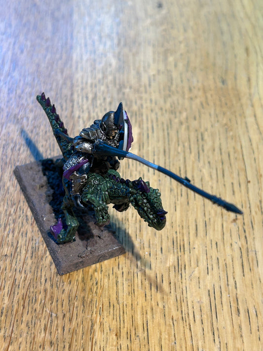 Warhammer fantasy dark elf cold one knight