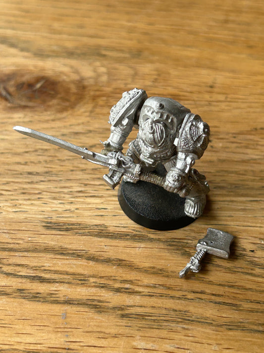 Warhammer 40k Rogue Trader Grey Knight Terminator with Nemesis Sword and shield 1989