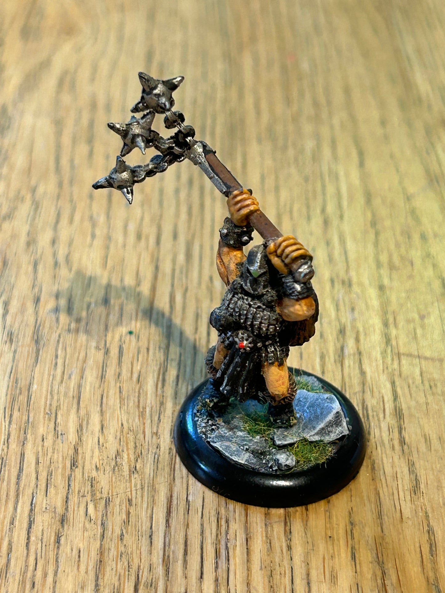 Warhammer fantasy warriors of chaos marauder with double handed flail (no tab but painted decently and based)