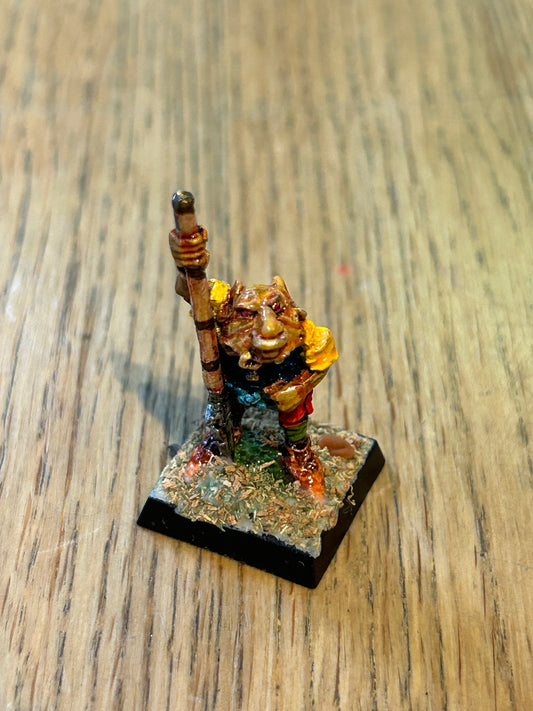 Citadel C12 Great Gnoll Goblin with spear (nicely painted)