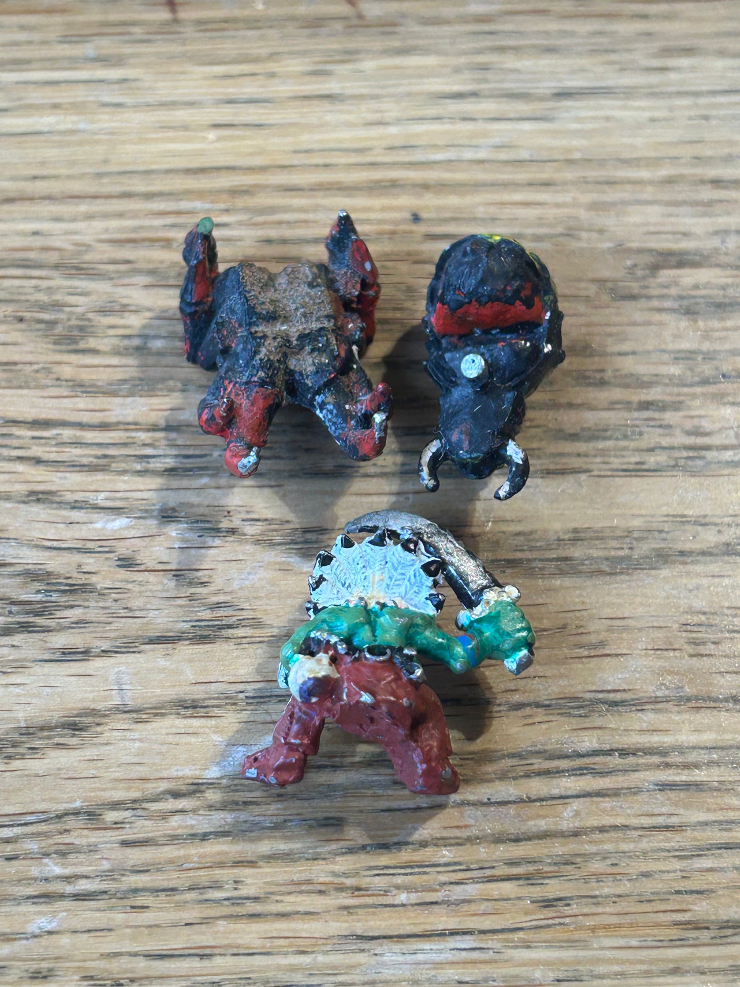 Warhammer fantasy metal goblin spider rider leader forest goblin with axe on spider