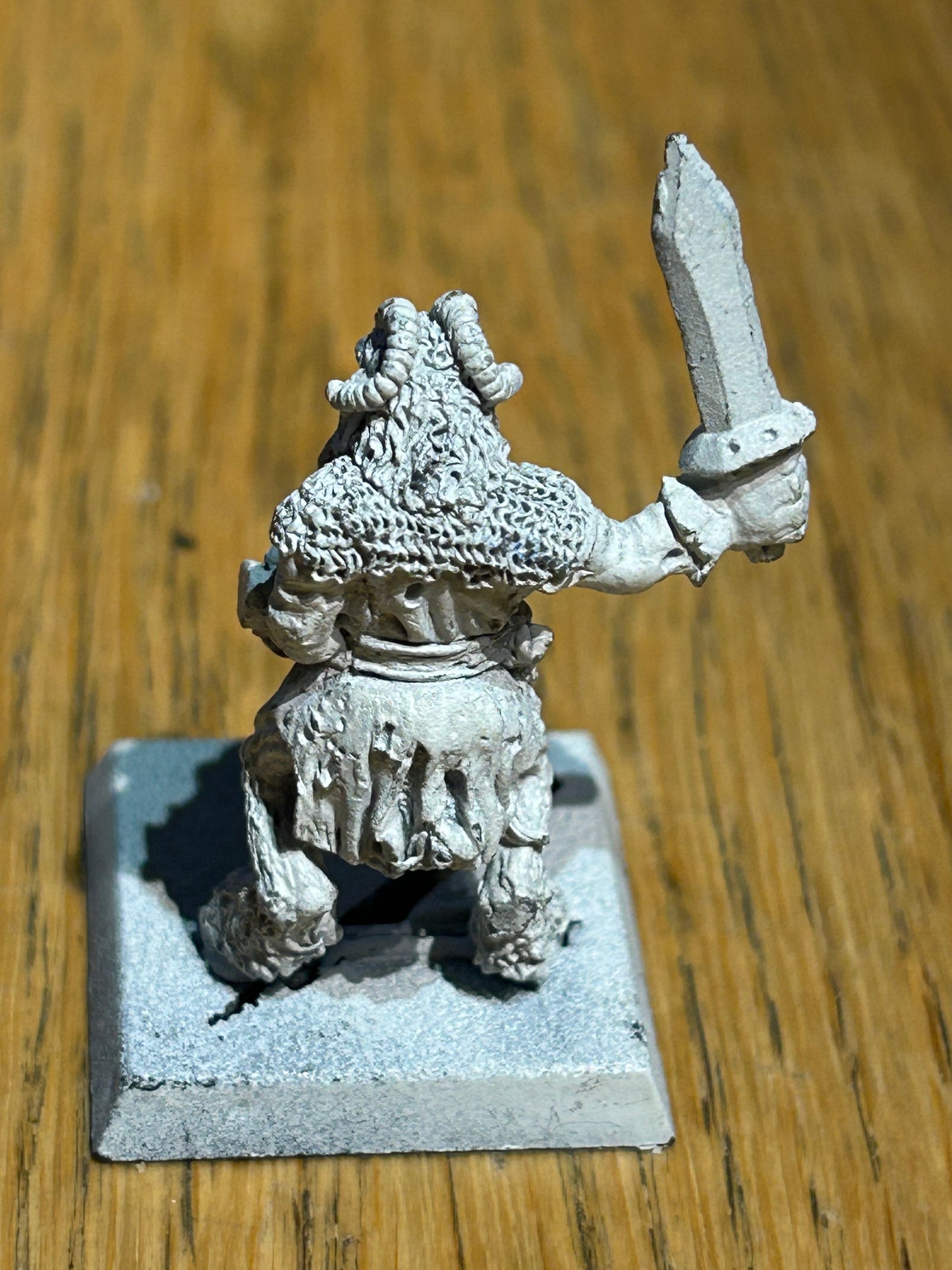 Realm Of Chaos Beastman with sword Bob Olley  Metal Citadel 80s Beastmen warhammer fantasy