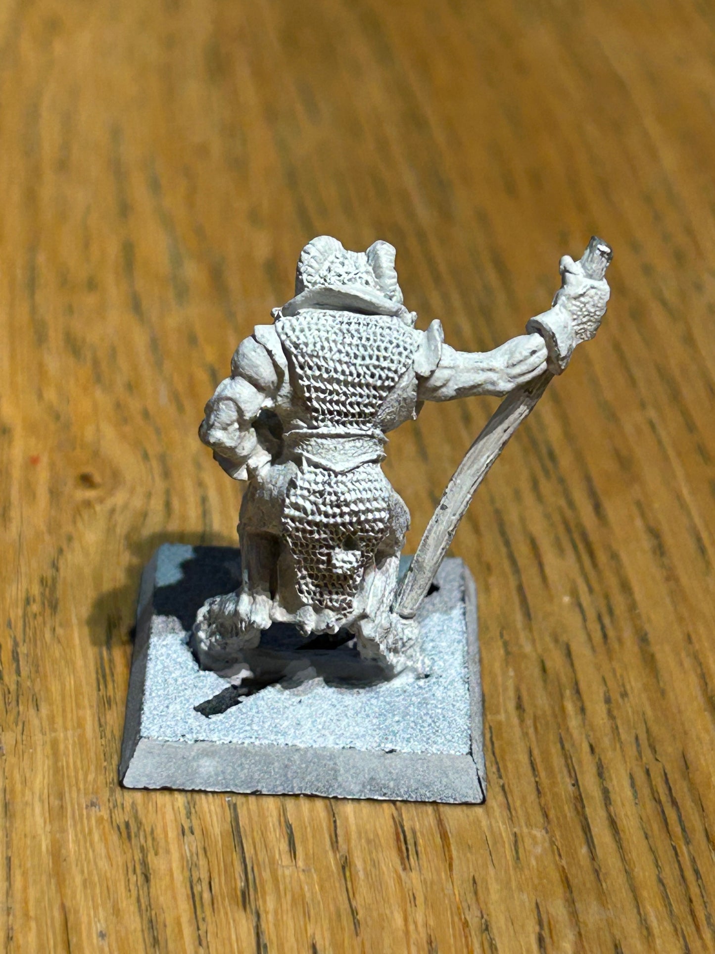 Realm Of Chaos Beastman with broken spear Bob Olley  Metal Citadel 80s Beastmen warhammer fantasy