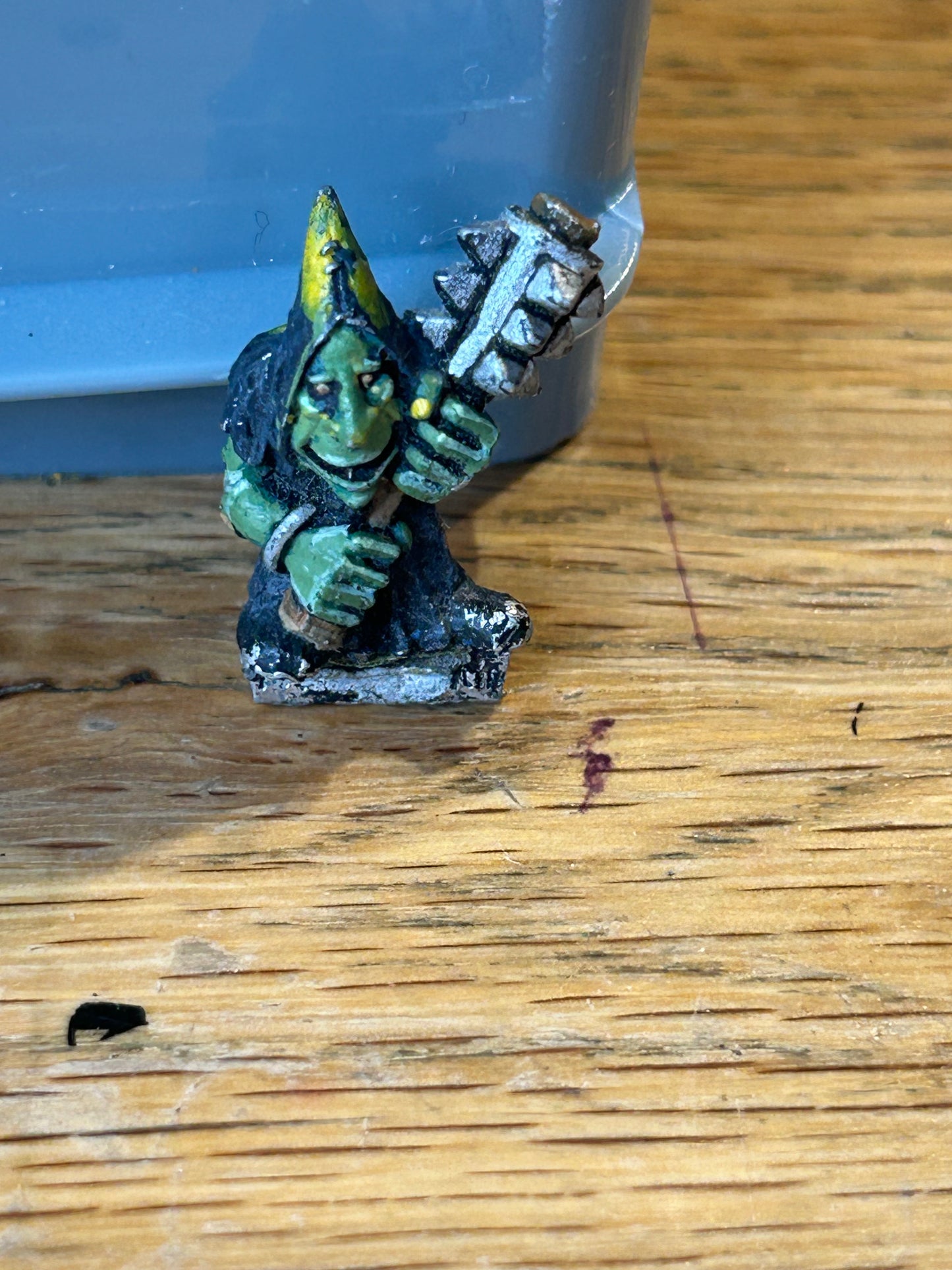 Warhammer fantasy Kev Adams night goblin with double handed mace