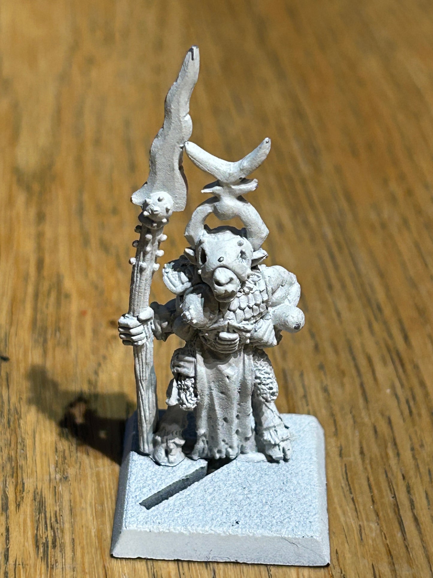 Warhammer Fantasy Old World Beasts Of chaos Slaanesh Beastman with spear Metal