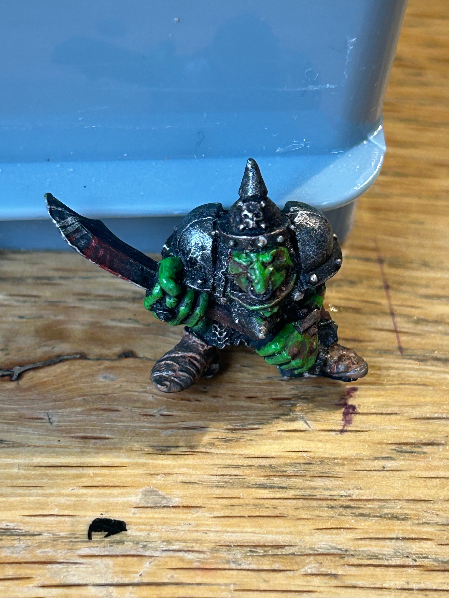 Warhammer Classic Goblin Kev Adams Gobbos goblin with sword and armour (would make a great boss)  Metal 1991