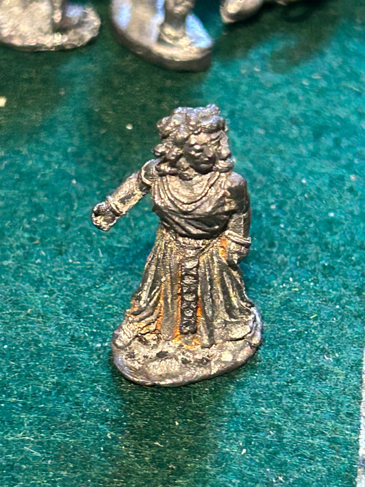 Metal magic female (could be a peasant or a priestess/witch)