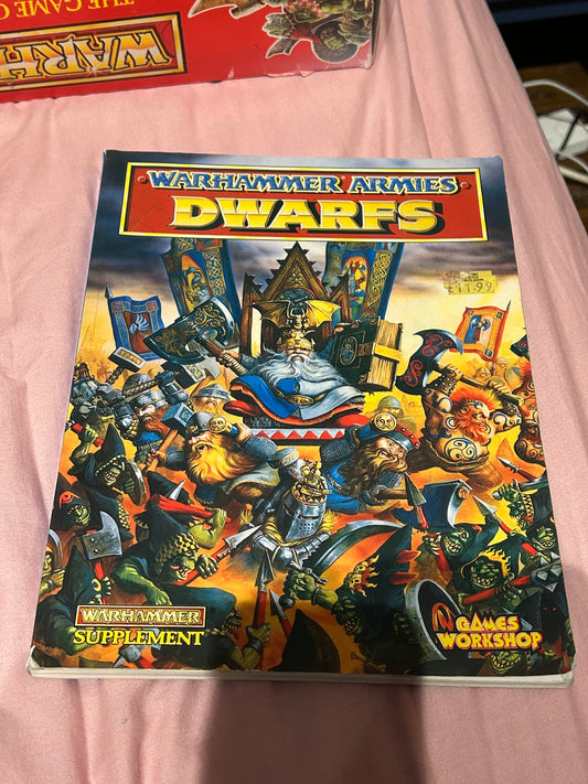 Dwarfs Army Book 4th edition Warhammer Armies. Fantasy Battle. Rick Priestley.