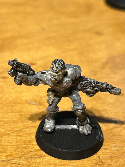 Warhammer 40k Rogue Trader Imperial Army Trooper Captain Armstrong Metal