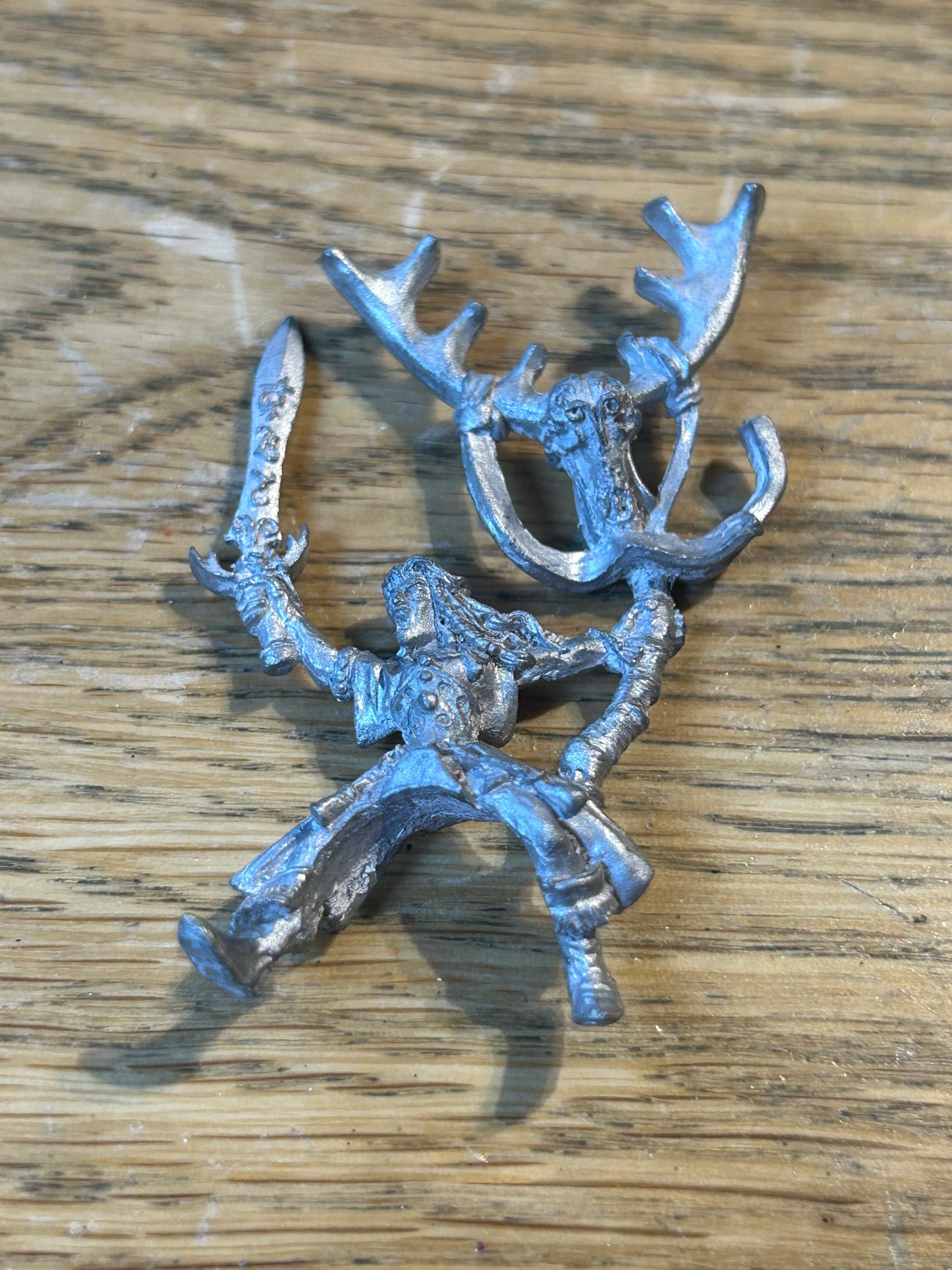 Warhammer Fantasy Classic Metal Wood Elf Elves Mage Sorcerer Mounted - Metal