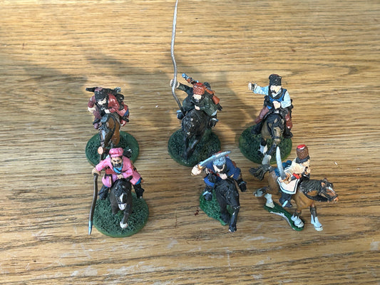 Wargames foundry Cossack cavalry (2 are missing spears/lances)