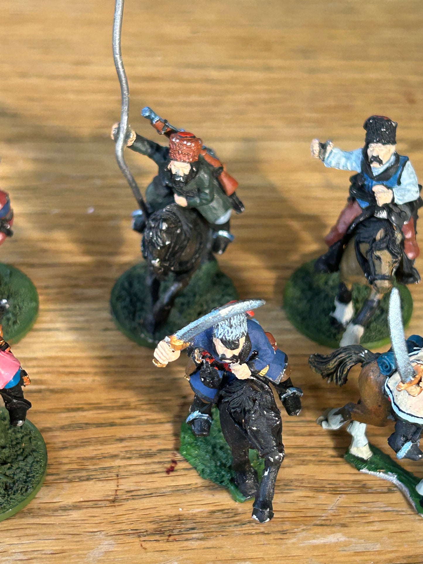 Wargames foundry Cossack cavalry (2 are missing spears/lances)