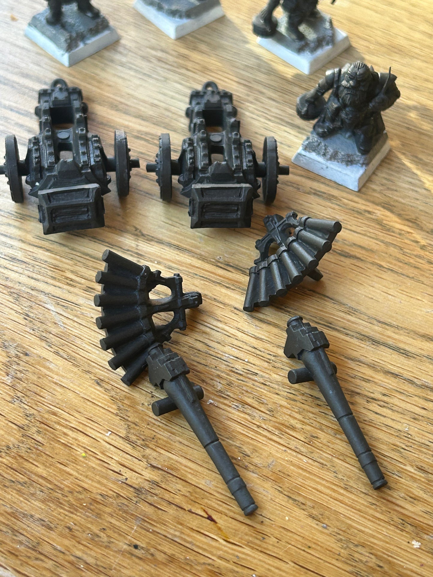 Warhammer fantasy proxy mantic dwarf artillery x2