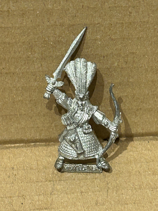 High Elves Archer Champion Hero Metal OOP 1992 Warhammer Fantasy