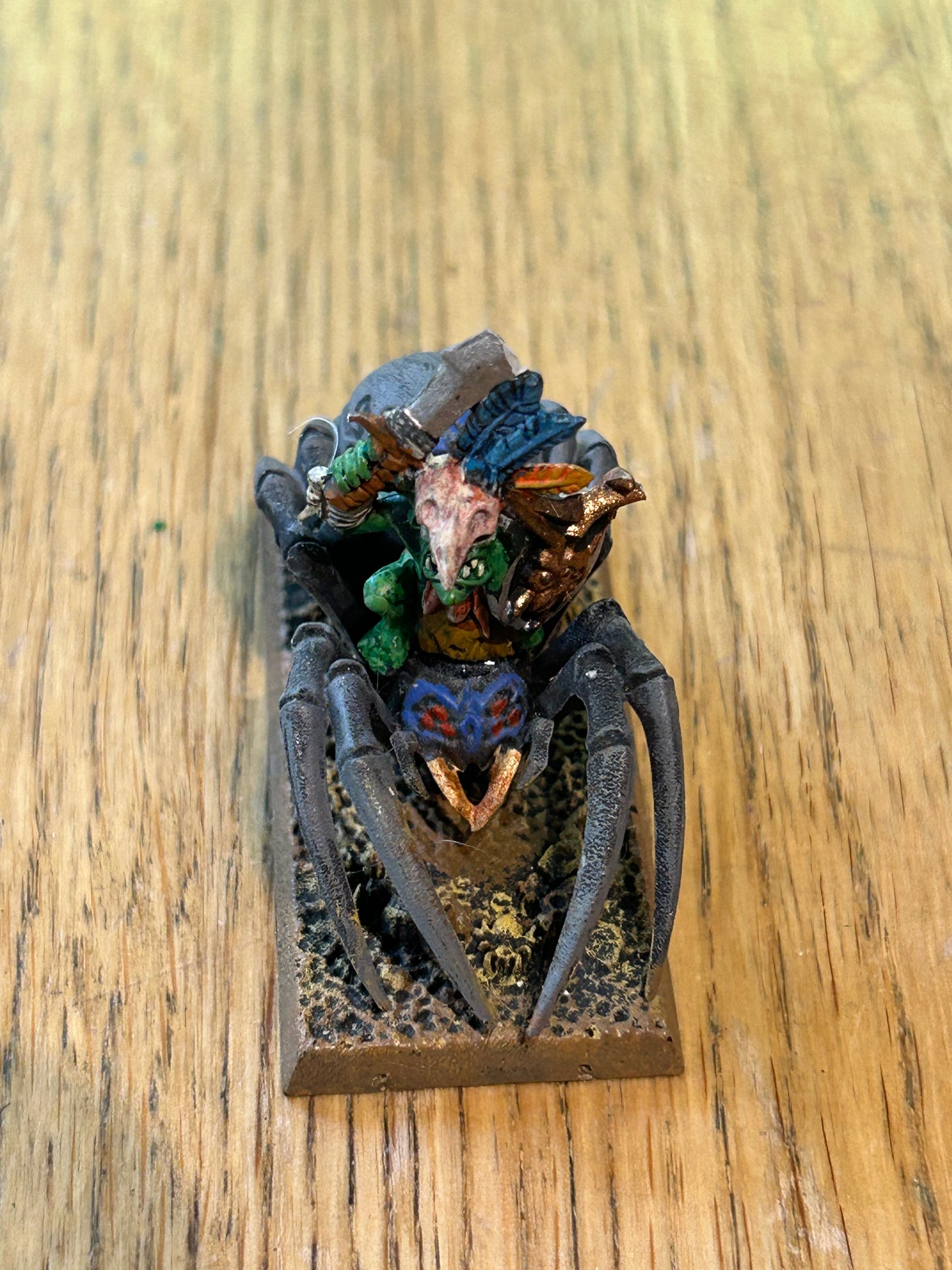 Warhammer fantasy goblin spider rider champion plastic